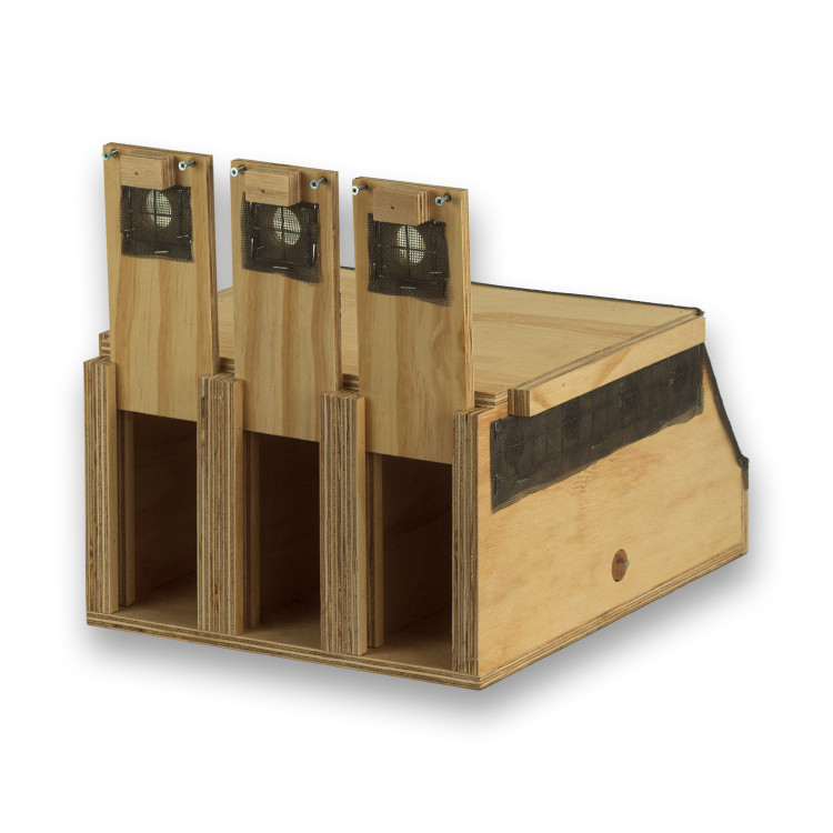 Transportín de madera Air Export Calm con 3 departamentos para Ring Necks