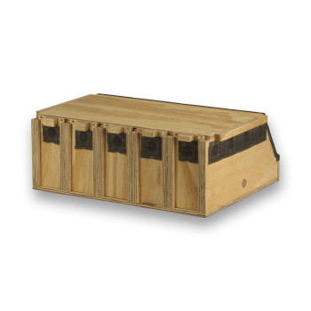Transportín de madera Air Export Calm con 5 departamentos para Ring Necks