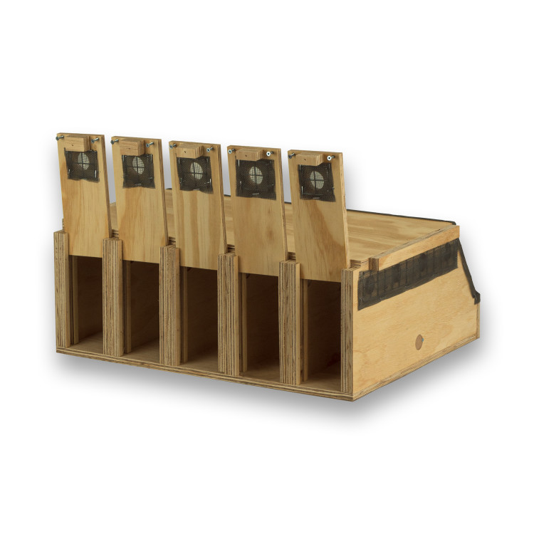 Transportín de madera Air Export Calm con 5 departamentos para Ring Necks