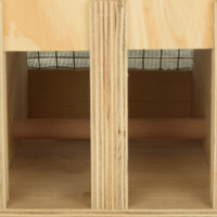 Transportín de madera Air Export Calm con 5 departamentos para Ring Necks