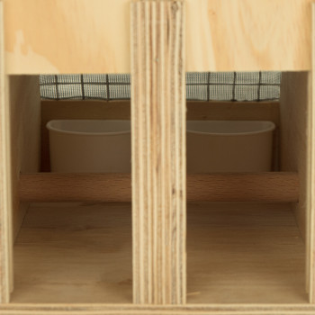 Transportín de madera Air Export Calm con 5 departamentos para Ring Necks