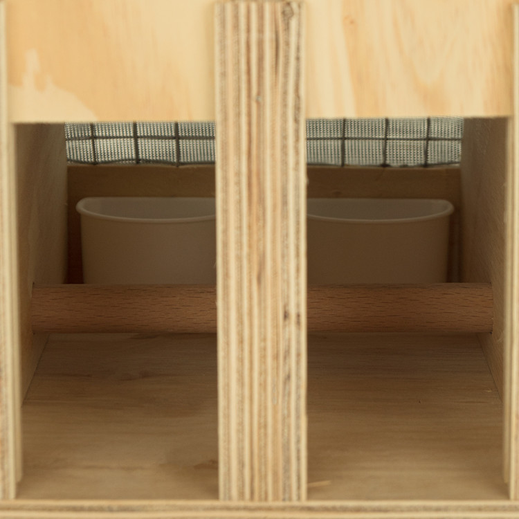 Transportín de madera Air Export Calm con 5 departamentos para Ring Necks