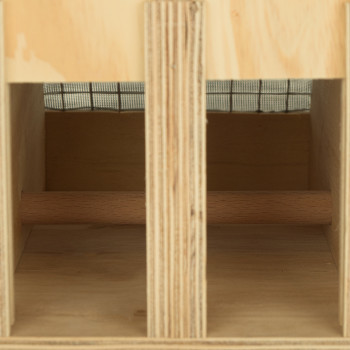 Transportín de madera Air Export Calm con 6 departamentos para Ring Necks