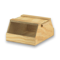 Transportín de madera Export con 2 departamentos para pájaros pequeños