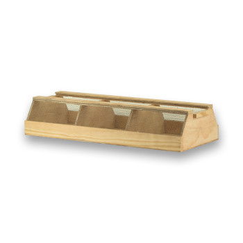 Transportín de madera Export con 3 departamentos para pájaros pequeños