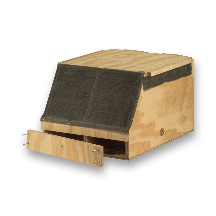 Transportín de madera Air Export Calm con 2 departamentos para Cacatúas