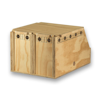 Transportín de madera Air Export con 2 departamentos para Cacatúas