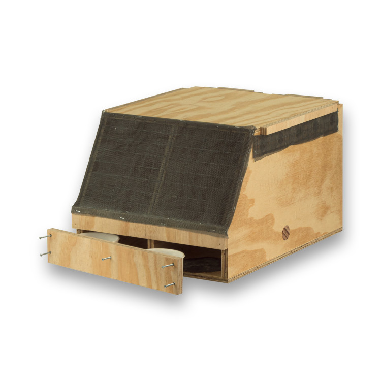 Transportín de madera Air Export Calm con 2 departamentos para Cacatúas