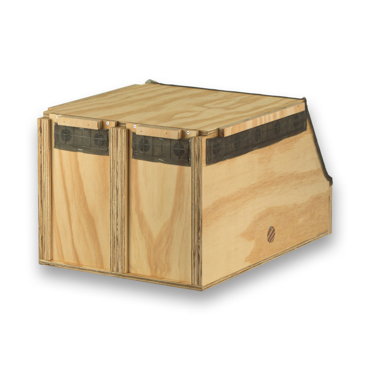 Transportín de madera Air Export Calm con 2 departamentos para Cacatúas