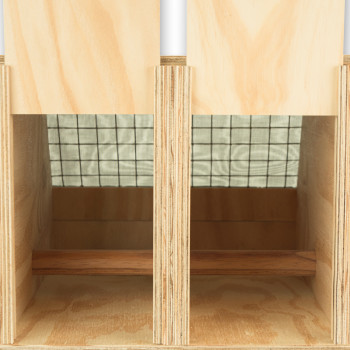 Transportín de madera Air Export Calm con 2 departamentos para Cacatúas