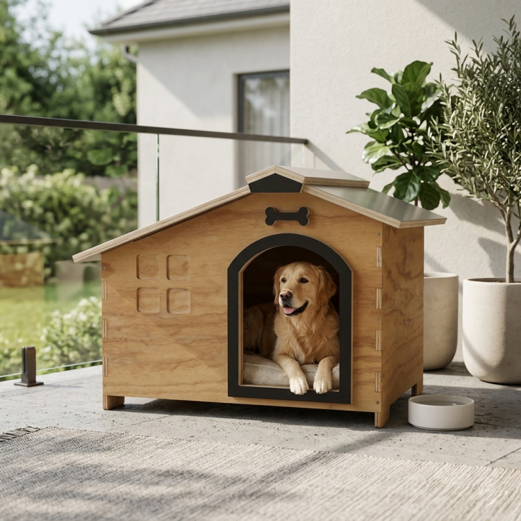 Caseta de madera Zenith Lite para perro