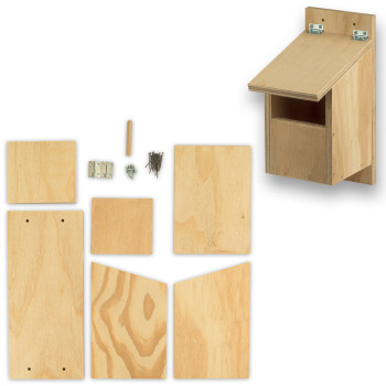 Nido de madera exterior 2 para Túrdidos (Desmontado)