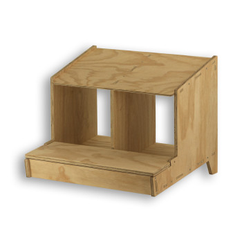 Ponedero de madera Classic con 2 departamentos para Gallinas
