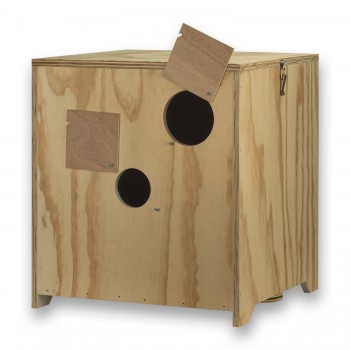 Cajón fotográfico de madera grande para pájaros