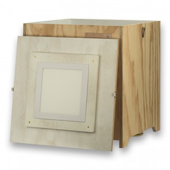 Cajón fotográfico de madera grande para pájaros