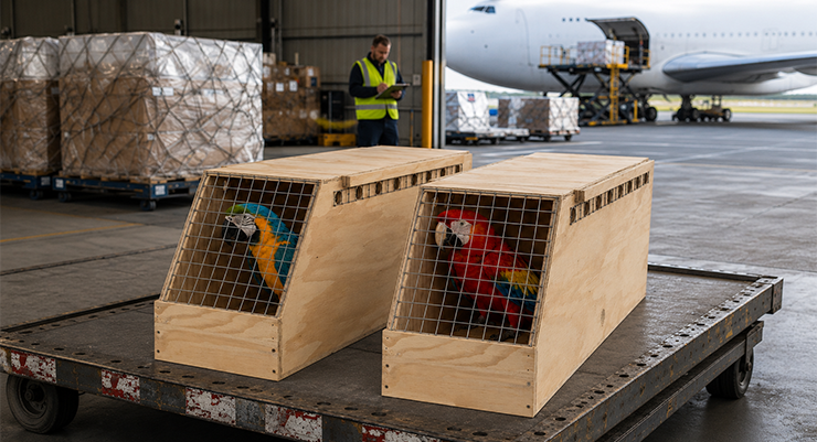 Cómo transportar aves en avión: procedimientos para el envío como carga aérea